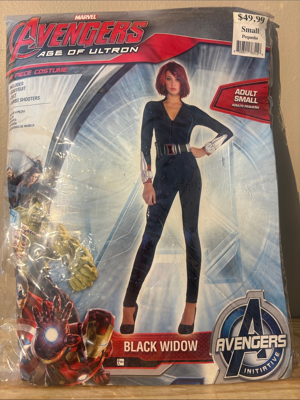 Marvel Black Widow Women's Jumpsuit - Black with Silver Accents